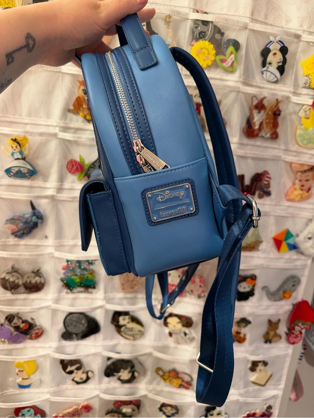 NWOT Loungefly Disney Cinderella Night Castle Backpack+wallet SET